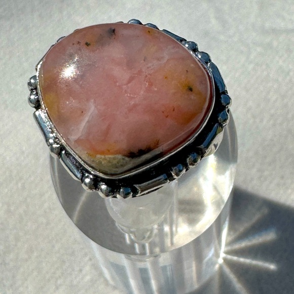 Pink opal Ring Size 7.25 - Picture 2 of 5